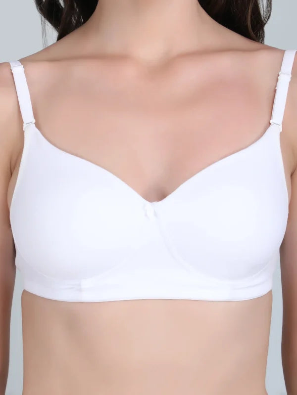 Padded Bra In White Colour