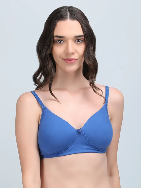 Padded Bra In Blue Colour