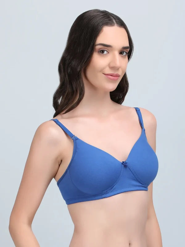 Padded Bra In Blue Colour