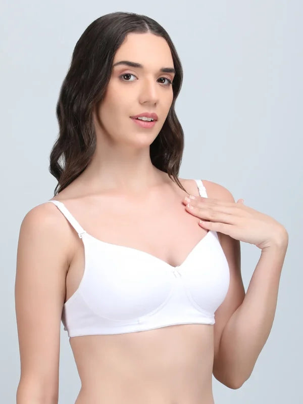 Padded Bra In White Colour