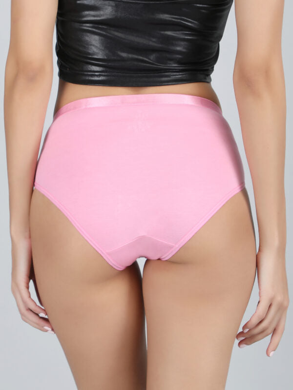 Mid Waist Hipster Panty in Pink Colour – Cotton