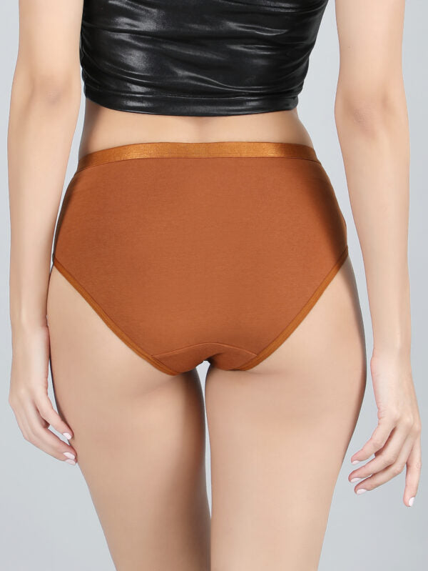 Mid Waist Hipster Panty in Brown Colour – Cotton
