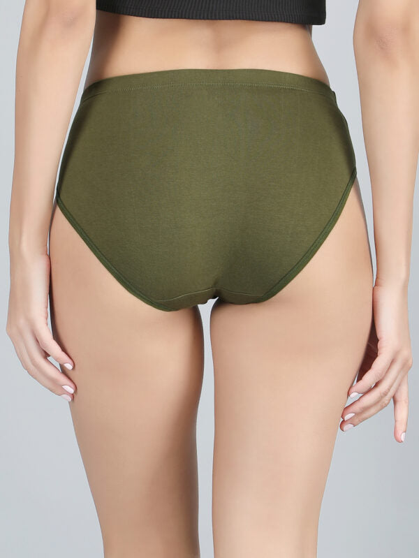 Full Coverage Hipster Panty In Olive Green Colour
