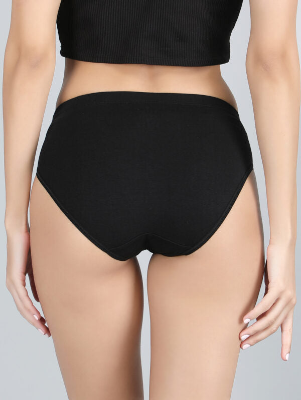 Full Coverage Hipster Panty In Black Colour