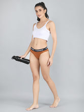 Mid Rise Bikini Panty in Brown Colour.