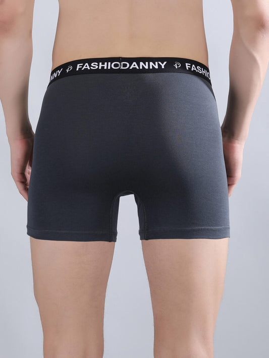 Danny Fashion Mens Breathable Trunk In Dark Grey Colour.