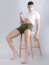 Danny Fashion Mens Breathable Trunk In Olive Green Colour.