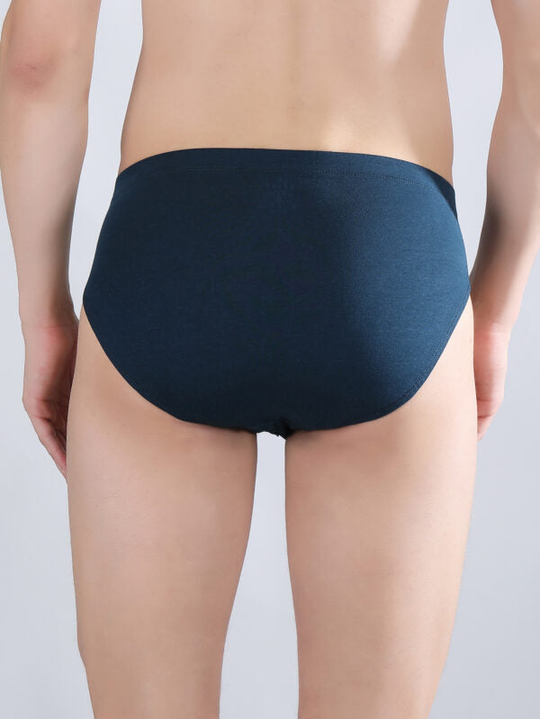 Danny Fashion Mid Brief In Peacock Blue Colour