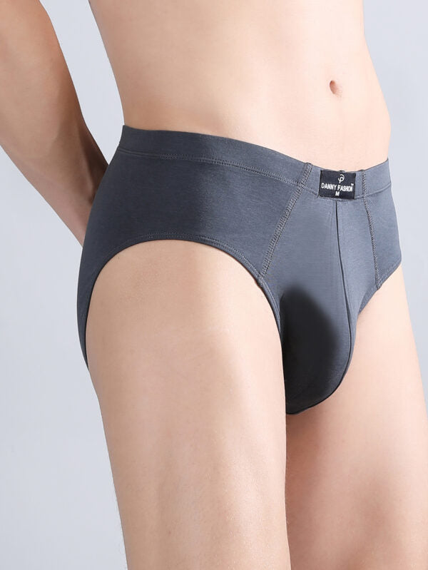 Danny Fashion Mid Brief In Dark Grey Colour