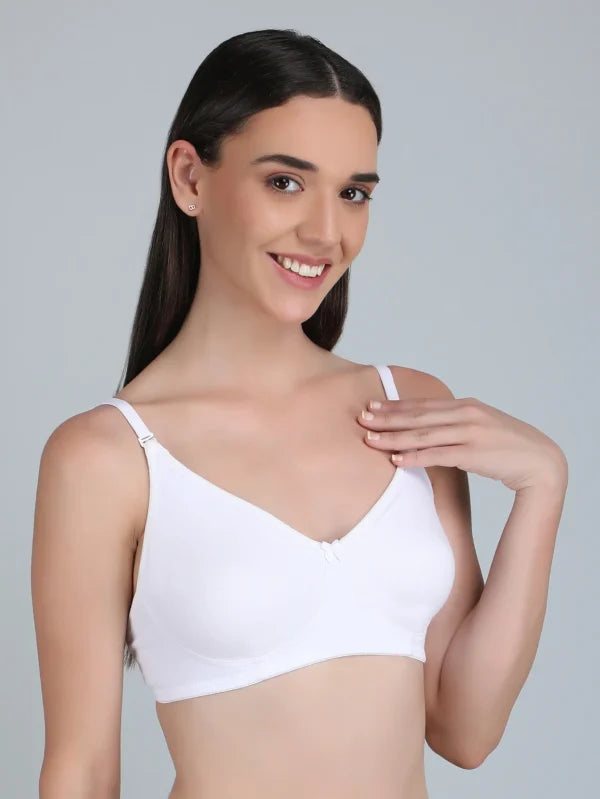 Non Padded Bra In Combo Pack Of 3 Colour (White, Blue, Black)