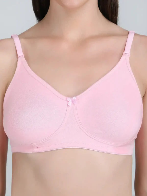 Non Padded Bra Light Pink Colour