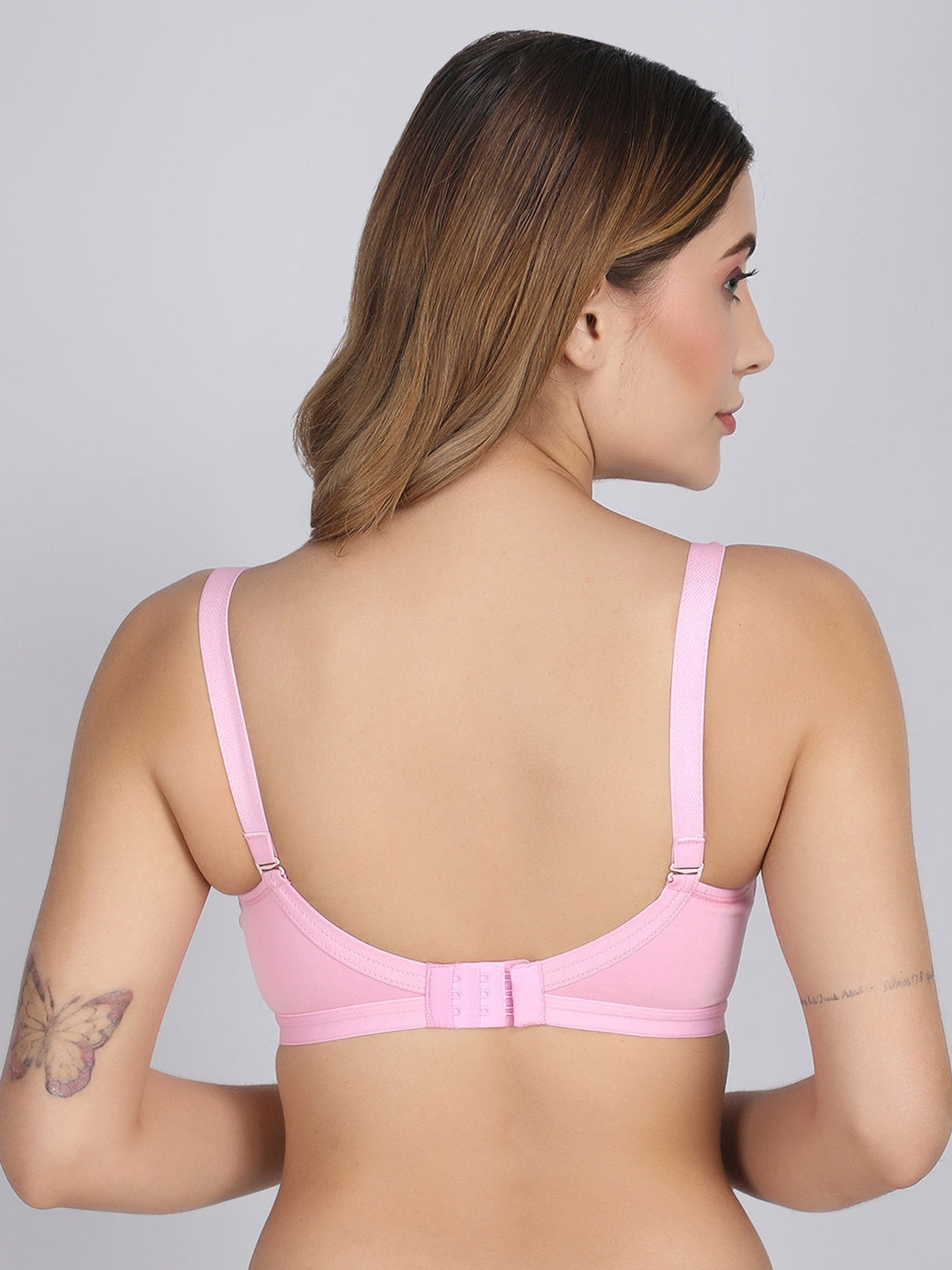 Non Padded Bra Light Pink Colour