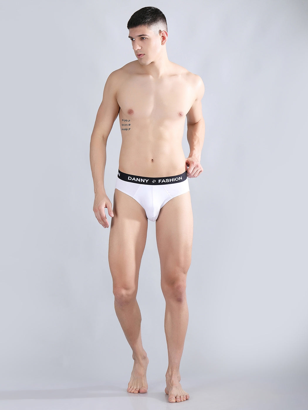 Danny Fashion Outer Brief In White Colour