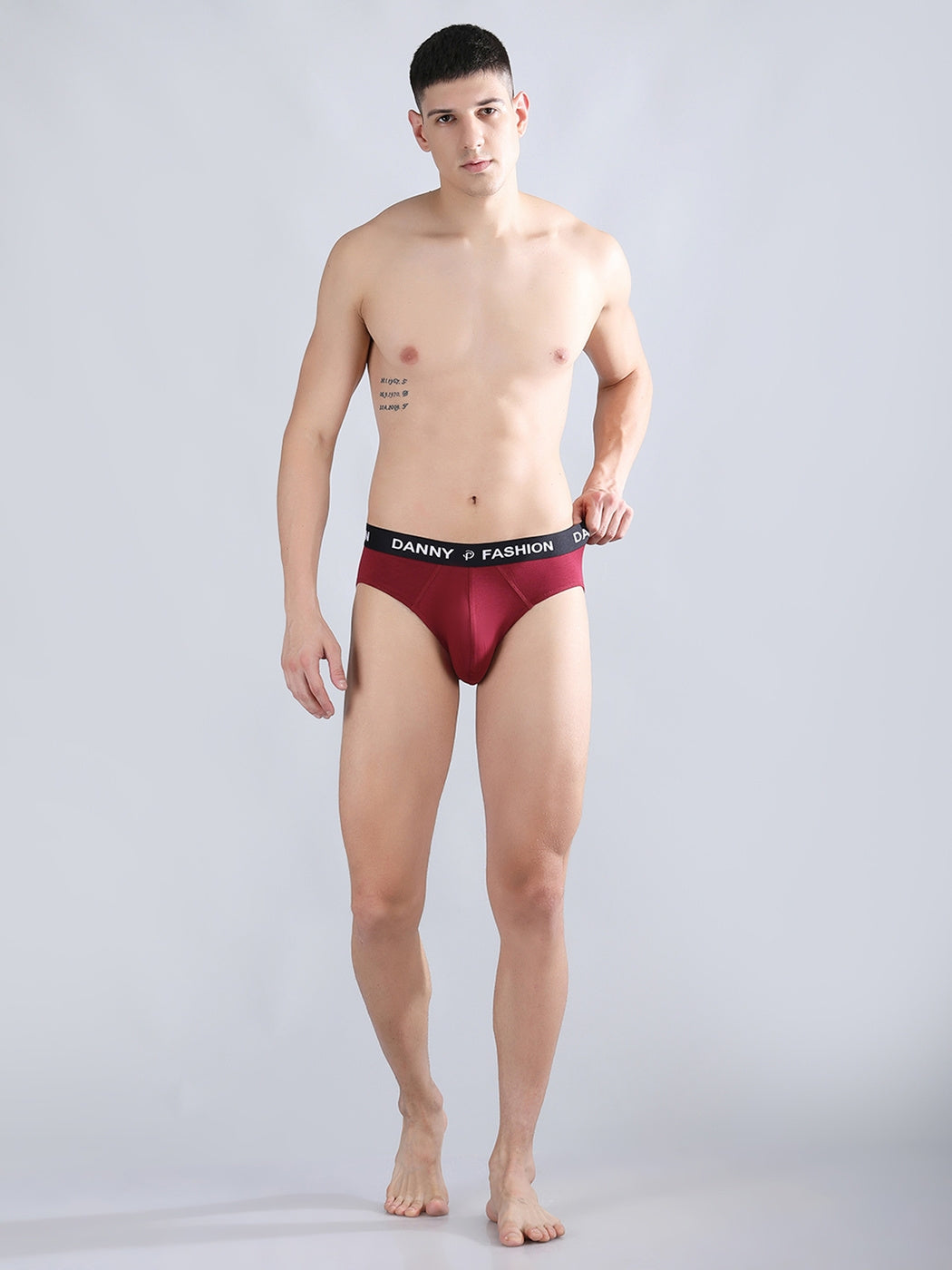 Danny Fashion Outer Brief In Maroon Colour