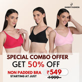 Danny Fashion Non-Padded Bra Combo Pack (3 Pcs) – Comfortable Daily Wear