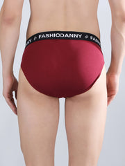 Danny Fashion Outer Brief In Maroon Colour