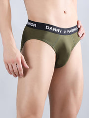 Danny Fashion Outer Brief In Olive Green Colour