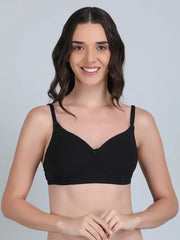 Danny Fashion Women’s 2 Pcs Combo 95% Cotton 5% Spandex Padded Bra | Soft Stretch Full Coverage Bra