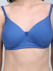 Padded Bra In Combo Pack Of 3 Colour (White, Blue, Black)