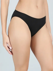 Low Waist Bikini Panty in Black Colour