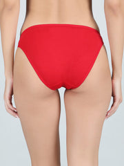 Low Waist Bikini Panty Combo Pack Of 3 (Pink ,Black ,Grey)