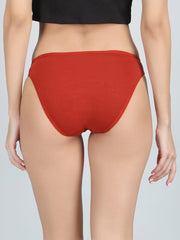 Low Waist Bikini Panty in Maroon Colour