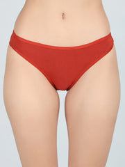 Low Waist Bikini Panty in Maroon Colour