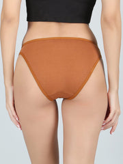 Low Waist Bikini Panty in Brown Colour