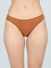 Low Waist Bikini Panty Combo Pack Of 3 (Black,Pink,Brown)