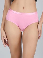 Mid Waist Hipster Panty Combo Pack Of 3 (Black,Light Pink,Maroon)