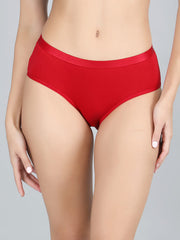 Mid Waist Hipster Panty Combo Pack Of 3 (Black, Olivegreen, Red)