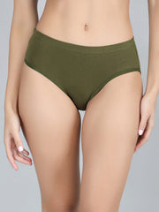 Full Coverage Hipster Panty Combo Pack Of 3 (Black,Olivegreen,Maroon)