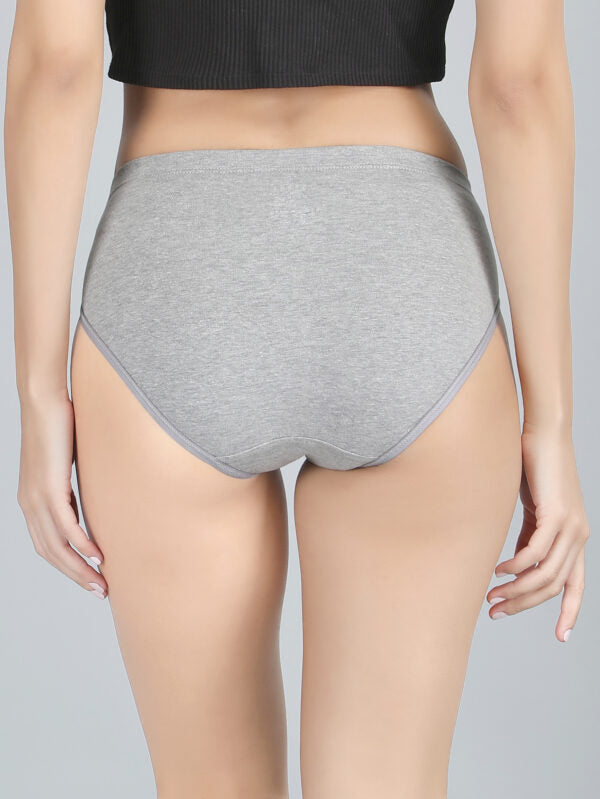 Full Coverage Hipster Panty In Grey Colour