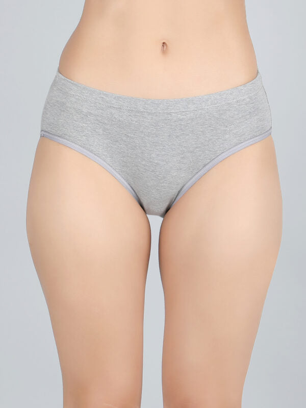 Full Coverage Hipster Panty In Grey Colour