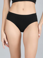 Full Coverage Hipster Panty Combo Pack Of 3 (Black,Grey,Brown)