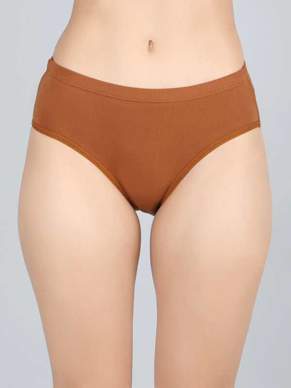 Full Coverage Hipster Panty In Brown Colour