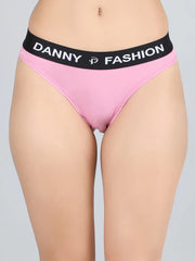 Mid Rise Bikini Panty Combo pack of 3 (Black,Pink,Red)