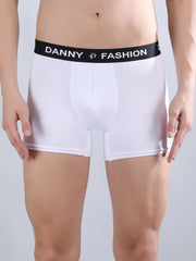Danny Fashion Mens Breathable Trunk In White Colour.
