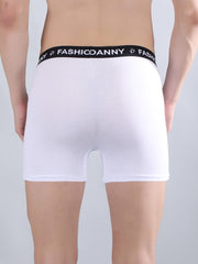 Danny Fashion Mens Breathable Trunk In White Colour.
