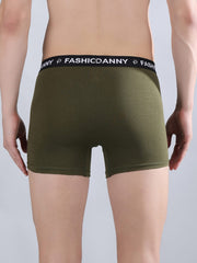 Danny Fashion Mens Breathable Trunk In Olive Green Colour.