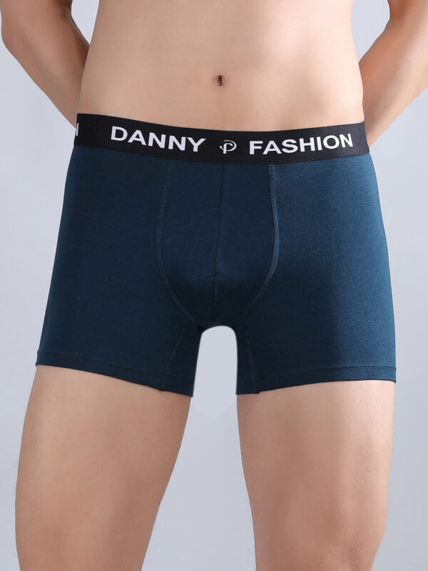 Danny Fashion Mens Breathable Trunk In Peacock Blue Colour.