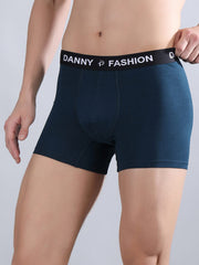 Danny Fashion Mens Breathable Trunk In Peacock Blue Colour.