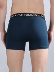 Danny Fashion Mens Breathable Trunk In Peacock Blue Colour.