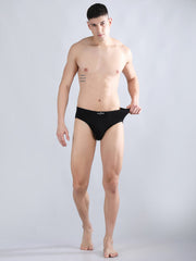 Danny Fashion Mid Brief In Black Colour