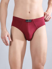 Mid Brief Combo pack of 3 (Maroon, Dark Gray, Black)