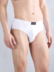 Danny Fashion Mid Brief In White Colour