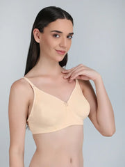 Non Padded Bra In Combo Pack Of 3 Colour (Skin ,Sky Blue, Black)