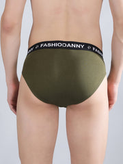 Danny Fashion Outer Brief In Olive Green Colour