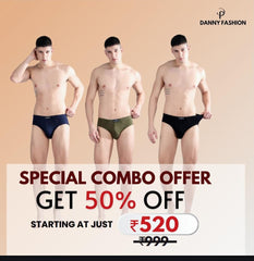 Danny Fashion Mens Breathable Inner Brief In Combo pack of 3