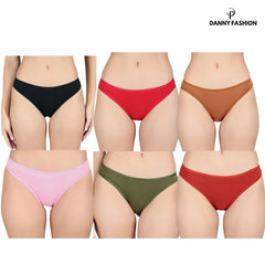 Low Waist Bikini Panty Pack of 6 in MultiColour